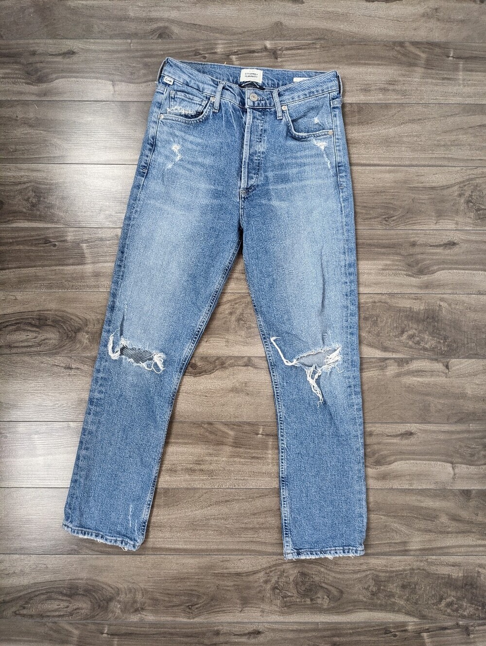 Citizens of Humanity Women's Jeans Charlotte Crop High Rise Straight Leg Size 26